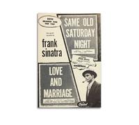 AKRHARWB Poster artistico da parete con Frank Sinatra, decorazione artistica da parete per camera, stile vintage, elegante, per soggiorno, camera da letto, 20 x 30 cm, senza cornice
