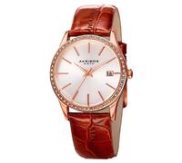 Akribos XXIV AK883BR Analogico Quarzo Cristallo Swarovski Data Pelle Donna Watch