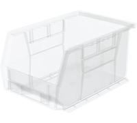 Akro-mils 30237SCLAR - Stoccaggio impilamento di plastica appeso bin akro, 9-1 / 4 pollici da 6 pollici da 5 pollici, chiaro