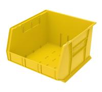 Akro-Mils 30270YELLO plastica, contenitori impilabili salvaspazio per Garage, Armadio, organizzazione aule, Artigianato, 45,7 x 40,6 x 27,9 cm, Giallo, 18-Inch x 16-Inch x 11-Inch, 3-Pack