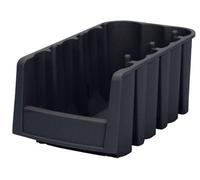 Akro-Mils, 30716, 30716 commerciali, impilabili, plastica, impilabili, 11-7/8 pollici di larghezza, 6,5 lunghi / 8 cm e 5 cm di altezza, nero, 10 pezzi