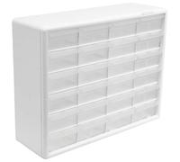 Akro-Mils Cassettiera in plastica con 24 cassetti per l'organizzazione del garage, organizer per perline, conservazione di mattoni da costruzione, cassetta degli attrezzi per insegnanti, organizer per