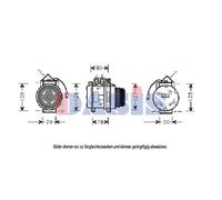 AKS DASIS 850553N Compressore aria condizionata