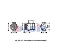 AKS DASIS Compressore Aria Condizionata Adatto A per Renault Espace IV JK0/1_