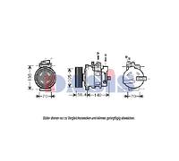 AKS DASIS 851658N Compressore aria condizionata