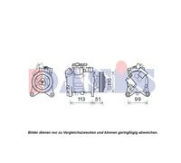 AKS DASIS Compressore Climatizzatore Adatto Per BMW X3 F25 3er Touring E91 E90