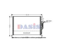 AKS DASIS Condensatore Climatizzatore Klimakühler Per Audi A8 4E_ ( 482021N )