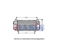 AKS DASIS Intercooler Adatto A per Audi A2 8Z0 487002N 280x130x40