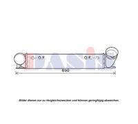AKS DASIS Intercooler Adatto A per BMW 3er Touring E91 E90 E93 057033N