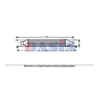 AKS DASIS Intercooler Adatto A per Fiat Grande Punto 199 199 087005N