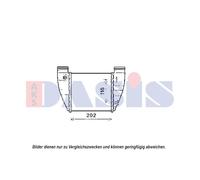 AKS DASIS Intercooler per AUDI 487042N