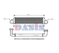 Aks Dasis Intercooler Adatto Per Bmw 3 Serie Touring E46 E83 057006N