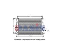 AKS DASIS Intercooler per VW Sharan 7M8 7M9 7M6 Alhambra 7V8 7V9 WGR 047004N