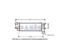 AKS DASIS Ladeluftkühler Intercooler Per Peugeot 508 SW I 8E 8D 6E 167018N