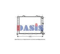 AKS DASIS Radiatore Acqua Meccanico Gefügt per Alfa Romeo 164 164_2.5 V6