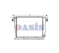 AKS DASIS Radiatore Acqua Motore Alette Saldato per BMW 6er E24 635 Csi