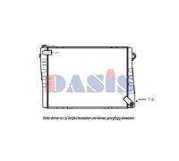 AKS DASIS Radiatore Acqua Radiatore Motore per BMW 6er E24 635 Csi 628 633 E9