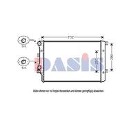 AKS DASIS Radiatore Motore Meccanicamente Giunto Per VW Golf VI 5K1 1.4 TSI