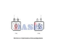 AKS DASIS Radiatore Olio 98x95x72 per VW Passat Variant 3B6 3B3 Audi A6 4B C5 A4