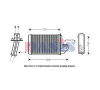 AKS DASIS Scambiatore Di Calore Interno Per BMW 3 Serie Cabriolet 318I 320I