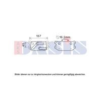 AKS DASIS Scambiatore Olio 142x80x48 Per Volvo S80 I TS XY 184 XC90 275