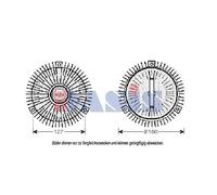 Aks Dasis Viskokupplung Coppia Ventola Radiatore Per Bmw 3er Compact 316 Ti 318