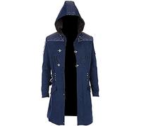 Aksah Fashion Devil May Cry 5 DMC Nero Blu Cotone Trench Coat