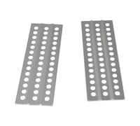 AKSDYIR Parti di Auto Rc per Axial per SCX10 per TRX4 per Tamiya CC01 1/10 RC Crawler Parti di Metallo Sabbia Scala di Recupero Bordo 38x120mm Modifica RC Accessori Auto(Silver)