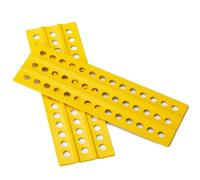 AKSDYIR Parti di Auto Rc per Axial per SCX10 per TRX4 per Tamiya CC01 1/10 RC Crawler Parti di Metallo Sabbia Scala di Recupero Bordo 38x120mm Modifica RC Accessori Auto(Yellow)