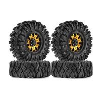 AKSDYIR Parti di Auto Rc per TRX4 per Axial per SCX10 90046 Gen8 per Rbx10 1:10 RC Parti di Automobili 110 * 38 Mm 1.9 "Cerchi Pneumatici Set RC Rock Crawler Auto Decorazione Accessori(A001)