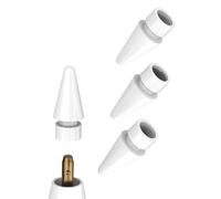 Aksenli per Apple Pencil Punte Ricambio(4 Pack) per iPad Penna Stilo 1st Generazione Pennino Tips Accessori Tablet Porta Kit Stylus Connettore Sostitutivo Pen Stilografica per iPhone Tip Generation