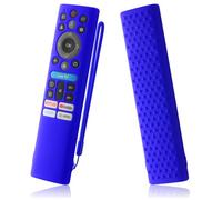AKSHFETH Custodia protettiva in silicone per telecomando ONN Fresco Art Gallery UHD Google TV, custodia protettiva in silicone con cordino, blu