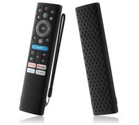 AKSHFETH Custodia protettiva in silicone per telecomando ONN Fresco Art Gallery UHD Google TV, custodia protettiva in silicone con cordino, nero
