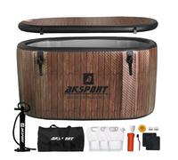 AKSPORT Gonfiabile 900L - Vasca da bagno refrigerante portatile per atleti, compatibile con refrigeratori d'acqua, per rigenerazione e terapia dell'acqua fredda, per interni ed esterni