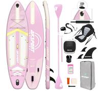 AKSPORT Tavola da SUP gonfiabile 335 cm con pompa elettrica SUP 12V per auto e accessori premium | Larghezza extra 86 cm | Deck antiscivolo | Per principianti ed esperti
