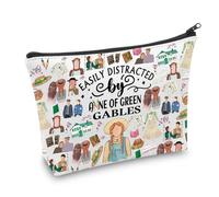 AKTAP Anne Movie Gift easily Distracted by Anne Green Gables Makeup Bag Anne Book Letterary Gifts for Reader Bookworm Bookish, Anne Mb, alla moda