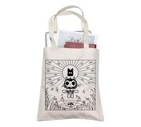 AKTAP Cult Of The Lamb Tote Bag Cute Trendy Cartoon Game Gift Video Game Handle Bag Gamer Gift One Of The Best Games Borsa a tracolla, Culto dell'Agnello Tote-py3, 25CM