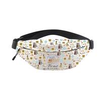 AKTAP Lauria - Marsupio regolabile con scritta "House On Prairiie", borsa a tracolla per fan dei libri, idea regalo, Marsupio Lauria, WB