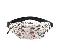 AKTAP Marsupio a tracolla con citazione dei vampiri con personaggi televisivi e citazione dei vampiri, regalo regolabile per i fan di Mystic Falls, Marsupio vampiro-ht, WB