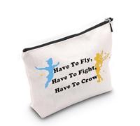 AKTAP Pan Fans Makeup Bag Fairy Fans Gifts Have to Fly Have to Fight Have to Crow for Pan Movie Lover Regali motivazionali, Pan Mb, alla moda