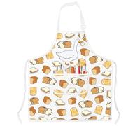 AKTAP Regali di anatra per gli amanti delle anatre grembiule anatra con pane grembiuli da cucina anatra amante degli animali regali panettiere pasticcere chef tasche bavaglini, Ap, Duck with Bread