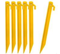 AKTIVE 52998 - Confezione da 6 picchetti in plastica, 23 cm di altezza, in plastica, Picchetti da campeggio, picchetti da campeggio, accessori da campeggio, tenda
