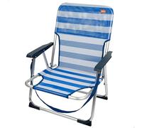 Aktive Fixed Folding Chair Aluminium 55x35x72 Cm Bianco,Blu