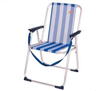 Aktive 53951 - Sedia Pieghevole Fissa Alluminio Beach 47x54x75 cm -Blu