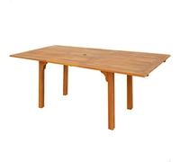 Aktive Acacia Extending Table 150x100x74 Cm Marrone