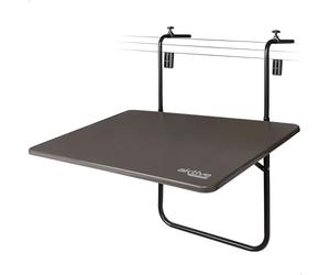 Aktive 61034 Tavolo Pieghevole Balcone Multiposizione, Grigio