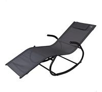 E_0002_S8901330 Aktive Lettino Aktive 172 x 75 x 53 cm Nero Clima E Brico