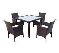 Aktive 61073 - Mobili da giardino rattan 4 poltrone e 1 tavolo