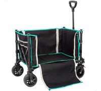 Aktive 62001 70x45x95 Cm Wheel 14 Cm Folding Beach Wagon Nero 70 x 45 x 95 cm