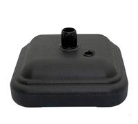 AKTIVE 62198 - Piedino in plastica per ombrellone 12 litri nero